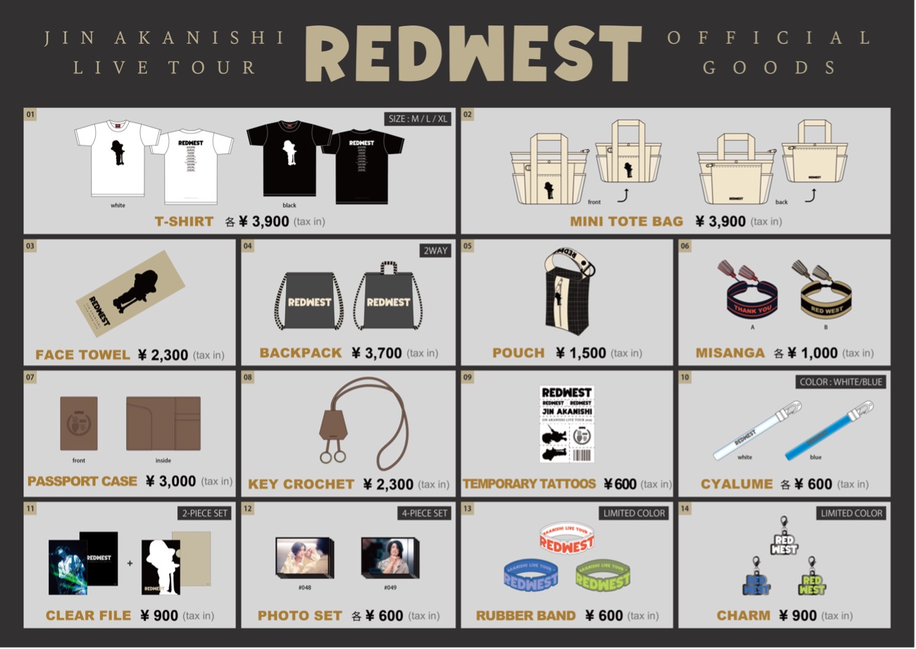 REDWEST JIN AKANISHI 赤西仁 アップグレード特典 赤西仁 JIN AKANISHI 