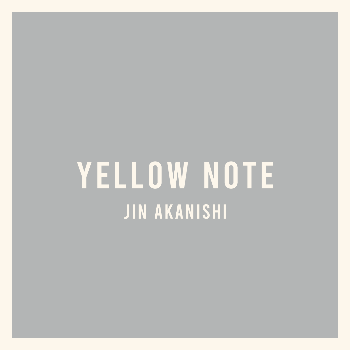 赤西仁 「YELLOW NOTE」アルバムのジャケットデザイン発表！